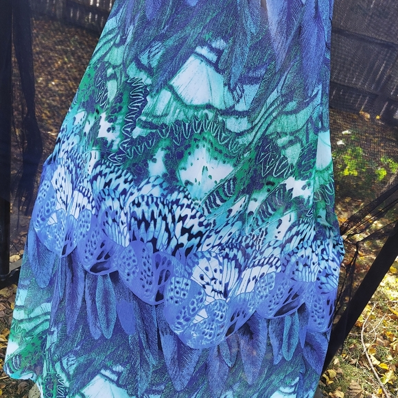 Akira Black Label Multi-colored Animal, Floral Print Long Maxi Dress - Picture 6 of 10